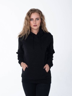 Чёрное женское худи